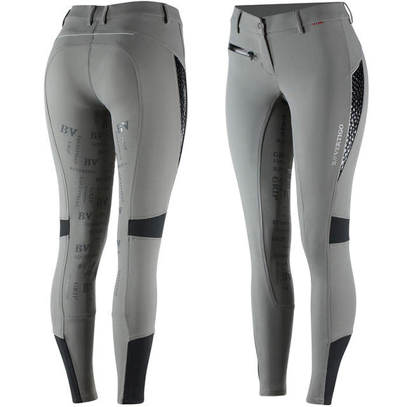 B Vertigo Skylar Full Seat Breeches in Steel Grey