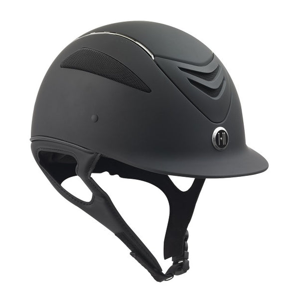 One K Defender Chrome Stripe Helmet in Black Matte