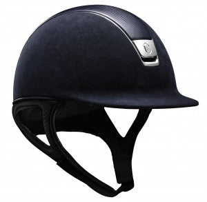 Samshield Premium Helmet in Navy Alcantara + Navy Leather Middle