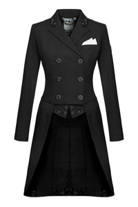 Fair Play Dorothee Comfinat-Tech Tailcoat Black with Rosegold