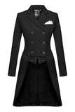 Fair Play Dorothee Comfinat-Tech Tailcoat Black with Rosegold