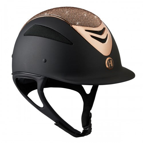 One K Defender Glamour Rose Gold Helmet - Black Matte
