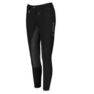 Pikeur Lucinda Full Seat Grip Breeches in Black/Anthracite