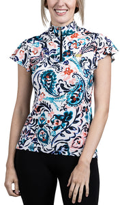 Kastel Denmark Short Sleeve Flutter Shirt Teal