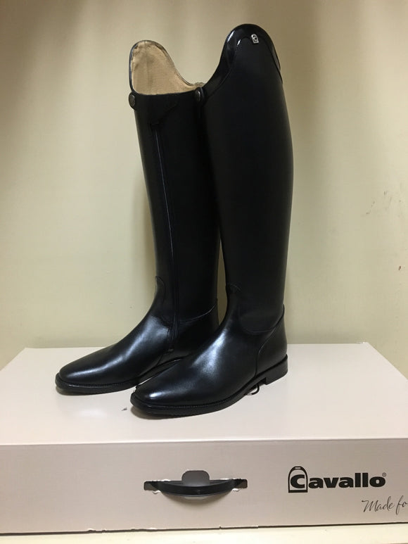 Cavallo Insignis Patent Trim Dressage Boots US 10 (calf 36cm height 46cm)