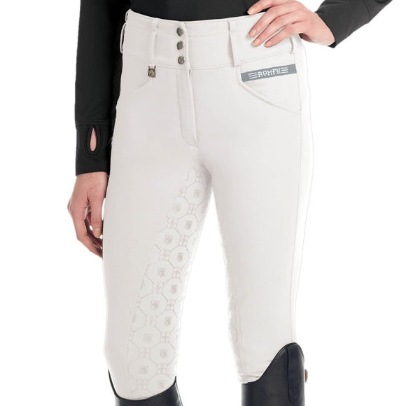 ROMFH Isabella Full Seat Breech in White with Grip Seat