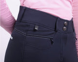 QHP Maxime Full Grip Breeches Navy