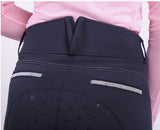 QHP Maxime Full Grip Breeches Navy