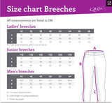 QHP Maxime Full Grip Breeches Steel Blue