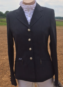 Pikeur Skarlett Show Coat in Navy Pinstripe